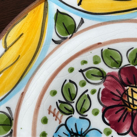 Decorative Hand Painted Floral Wall Plate Spain - Picture 7 of 7